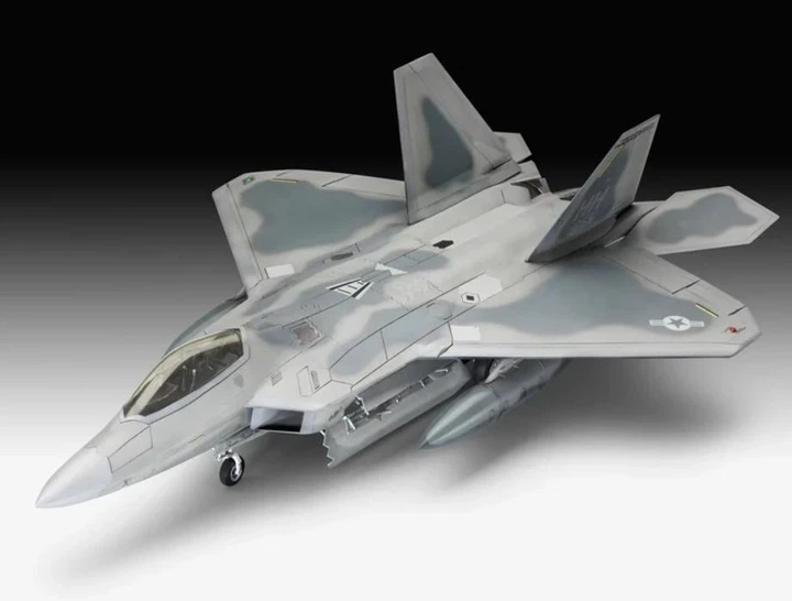 Стартовий набір 1:72 літак Lockheed Martin F-22A Raptor Revell 63858 - изображение 8