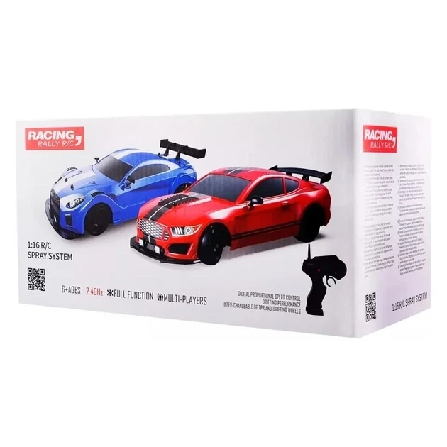 Дрифт машинка на радиоуправлении с дымом парогенератором Nissan GTR 1:16 R/C Spray System Drift - изображение 5