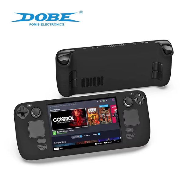Силіконовий антиковзкий захисний чохол Dobe для Steam Deck / Steam Deck Oled Чорний - Фото 5 Силіконовий антиковзкий захисний чохол Dobe для Steam Deck / Steam Deck Oled Чорний - зображення 5