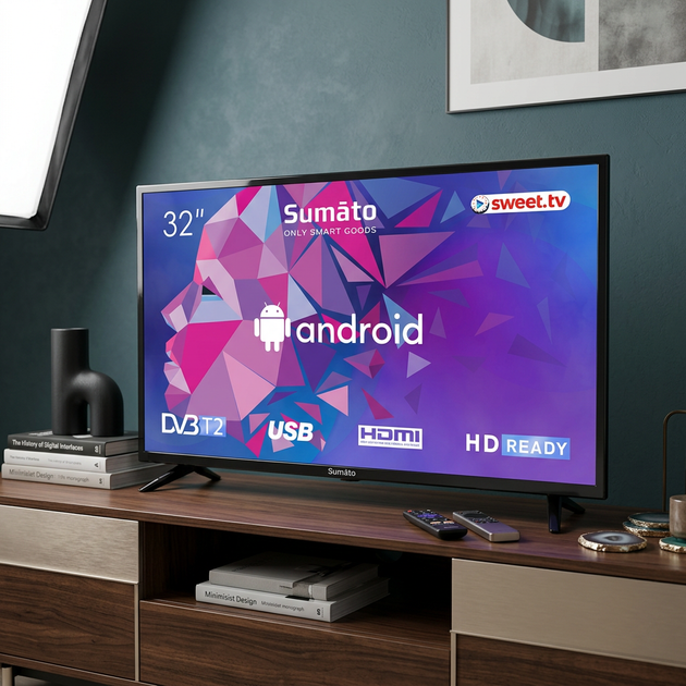 Телевізор Sumato діагональ 32" HD 32HTS03 - изображение 4