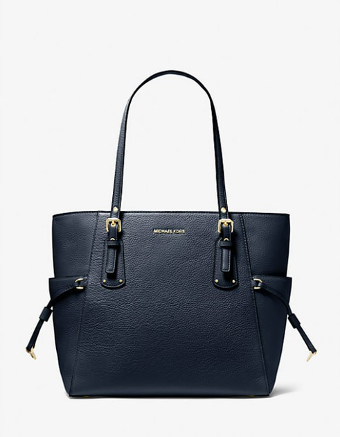 Жіноча сумка-тоут Michael Kors шкіряна Синя - Фото 6 Жіноча сумка-тоут Michael Kors шкіряна Синя - зображення 6