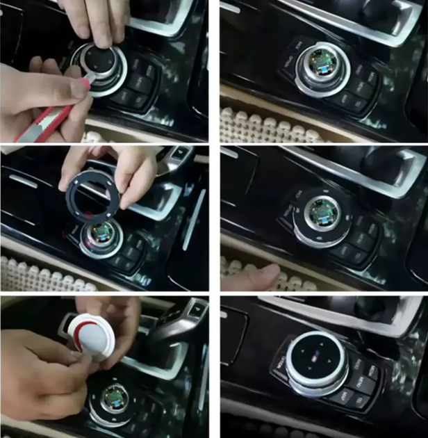 Накладка на джойстик шайба BMW E90 E91 E92 E93 E70 E71 E82 E81 E87 (5 кнопок) - изображение 7