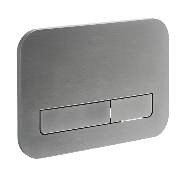 Панель змиву KOER KT-0609-07 240x160x7mm пластикова, кнопка лінійна (колір графіт) (KR6133) - Фото 1 Панель змиву KOER KT-0609-07 240x160x7mm пластикова, кнопка лінійна (колір графіт) (KR6133) - изображение 1