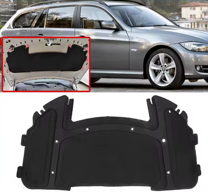 Шумоизоляция в крышку капота BMW E90 E91 E92 E93 (2005-2012) - изображение 2