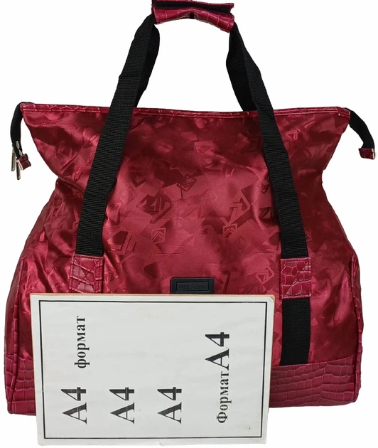 Дорожная сумка саквояж Wallaby 44751-5 бордовая - изображение 4
