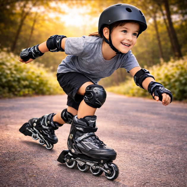 Ролики Scale Sports Adult Skates XL LF 935 Black 41–44 — взрослые роликовые коньки - Фото 3 Ролики Scale Sports Adult Skates XL LF 935 Black 41–44 — взрослые роликовые коньки - изображение 3