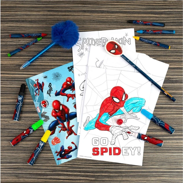 Zestaw do kolorowania Multicolor Spiderman w plecaku 2760306 (4043946307242) - obraz 4