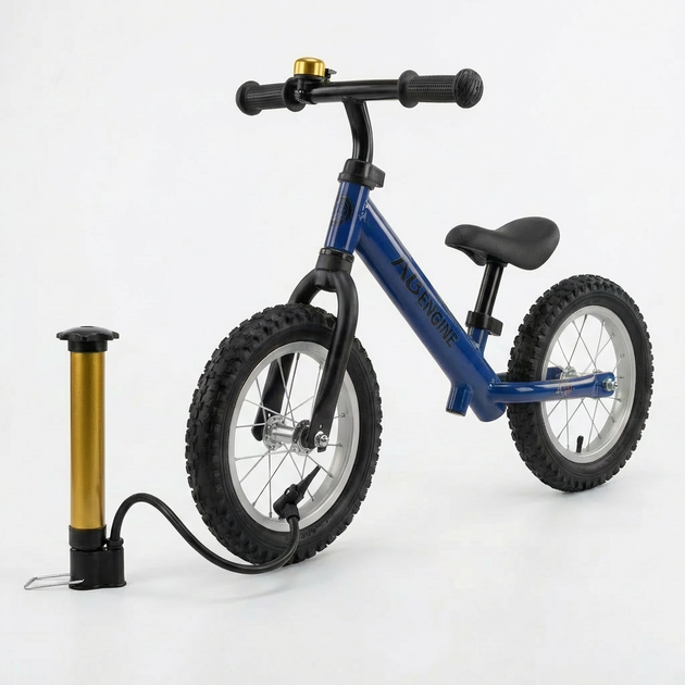 Беговел детский велобег SP-Sport Nimble 557 с звоночком и насосом Blue-Black (от 1,5 лет) - изображение 5