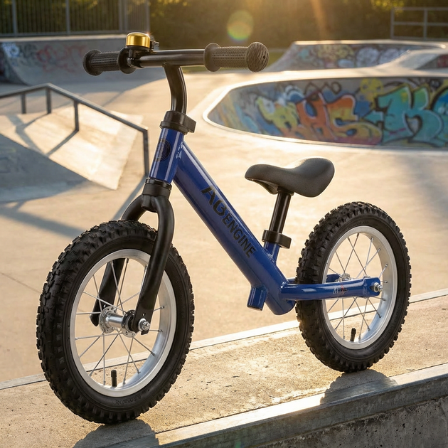Беговел детский велобег SP-Sport Nimble 557 с звоночком и насосом Blue-Black (от 1,5 лет) - изображение 8