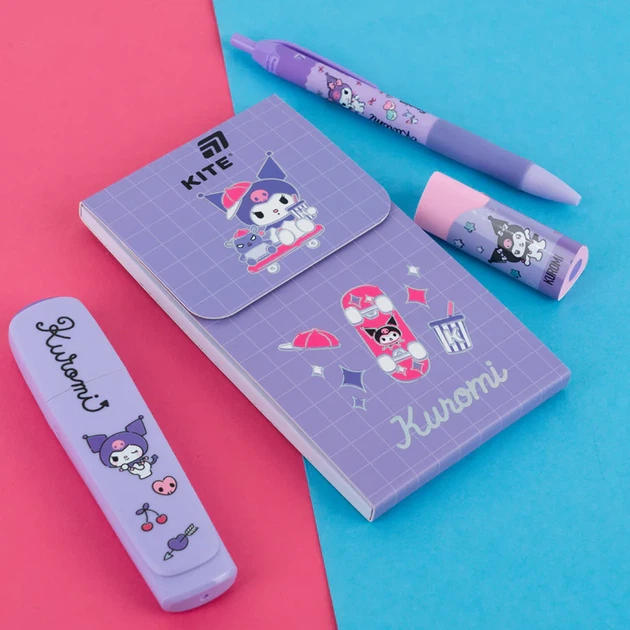 Блокнот на магните Kite Kuromi 60 листов Клетка (HK26-092-1) - изображение 5