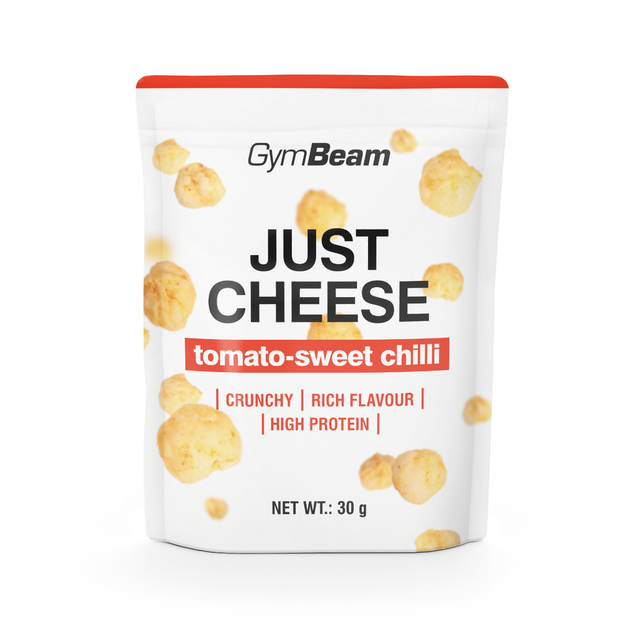 Just Cheese 30 г tomato - sweet chilli - GymBeam Food - Фото 1 Just Cheese 30 г tomato - sweet chilli - GymBeam Food - зображення 1