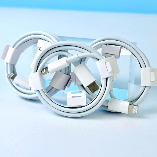 Кабель зарядки для Apple 14 Pro Max Type-C to Lightning Series 1:1 (FTL12735AW20) 1m без упаковки шнур айфон - Фото 2 Кабель зарядки для Apple 14 Pro Max Type-C to Lightning Series 1:1 (FTL12735AW20) 1m без упаковки шнур айфон - зображення 2