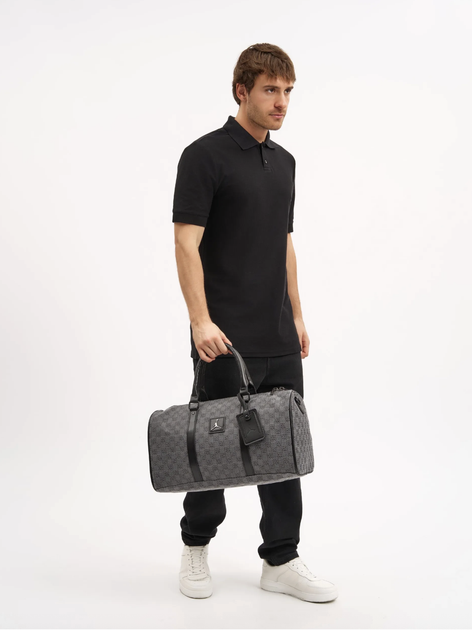 Спортивная сумка через плечо Jordan Duffle Monogram в темно-сером цвете. - изображение 3