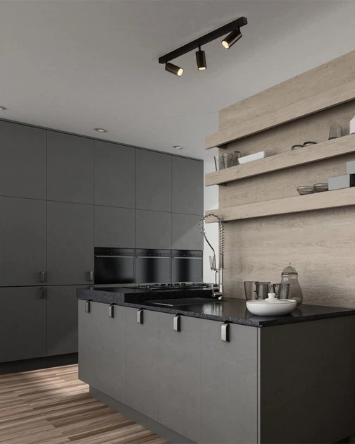 Світильник поворотний, спот TK Lighting 10634 Amis GU10 3x10W IP20 чорний - зображення 2