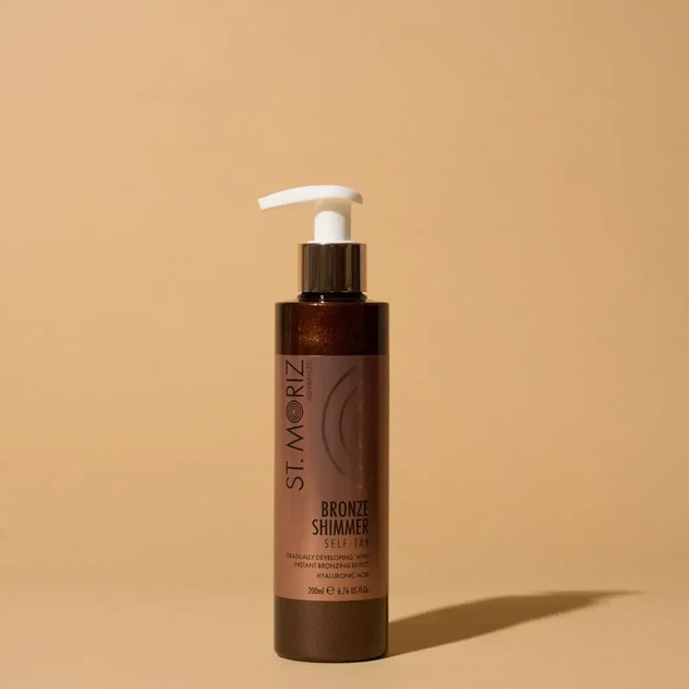 Средство для бронзового загара с эффектом шиммера St Moriz Advanced Bronze Shimmer Tan, 200 мл - Фото 1 Средство для бронзового загара с эффектом шиммера St Moriz Advanced Bronze Shimmer Tan, 200 мл - изображение 1