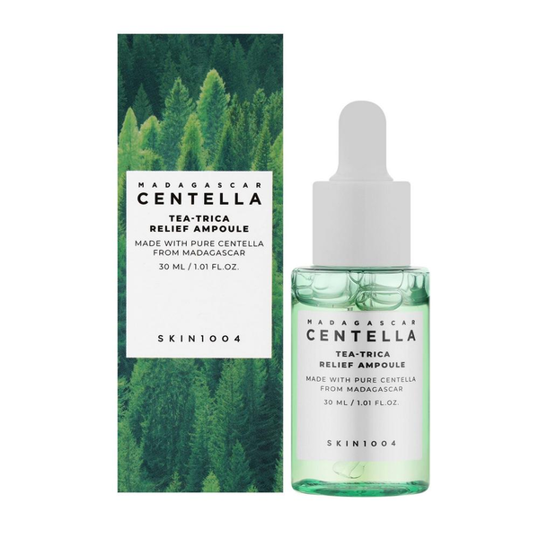 Сыворотка SKIN1004 Madagascar Centella Tea-Trica Relief Ampoule успокаивающая 30 мл - Фото 1 Сыворотка SKIN1004 Madagascar Centella Tea-Trica Relief Ampoule успокаивающая 30 мл - изображение 1