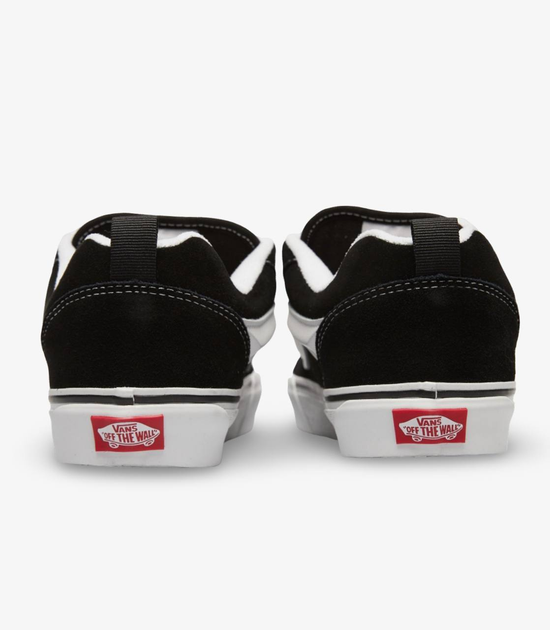 Жіночі кеди низькі з вишивкою Vans knu school чорно-білі 37 - зображення 6