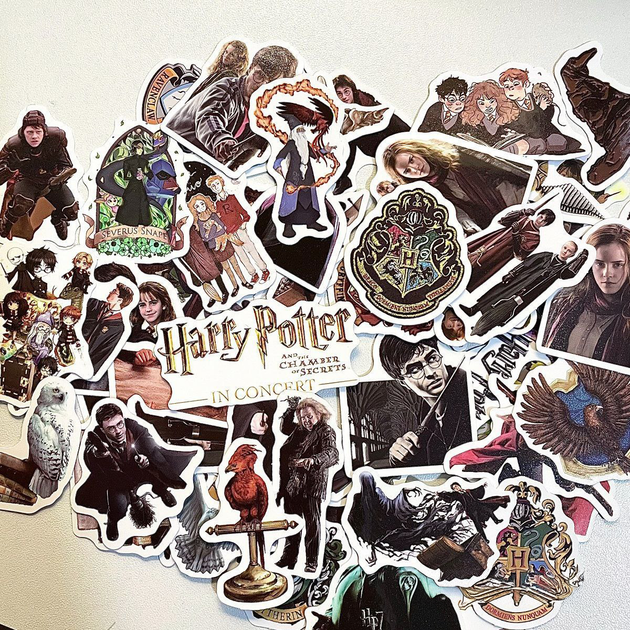 Набор наклеек Harry Potter стикеры наклейки 60 шт Гарри Поттер - изображение 5