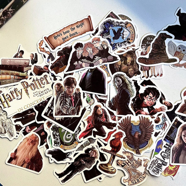 Набор наклеек Harry Potter стикеры наклейки 60 шт Гарри Поттер - изображение 8