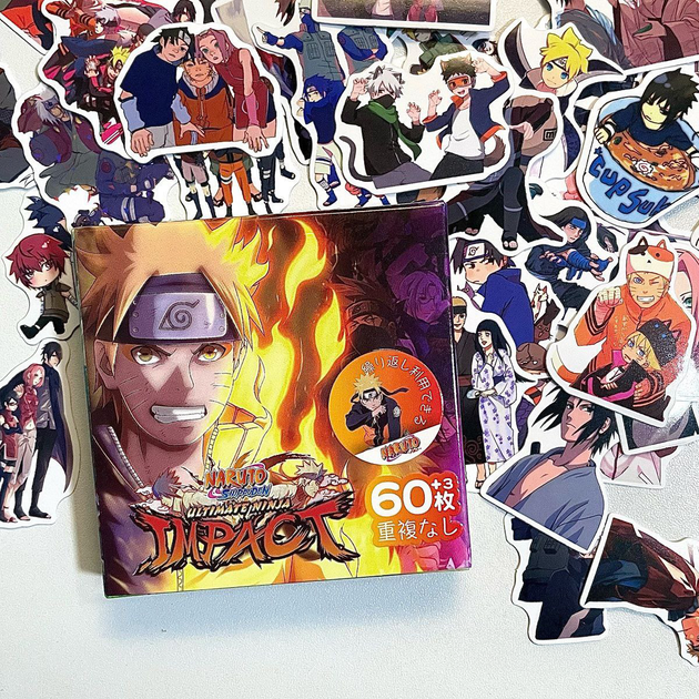 Набор наклеек NARUTO стикеры наклейки 60 шт Наруто - Фото 7 Набор наклеек NARUTO стикеры наклейки 60 шт Наруто - изображение 7