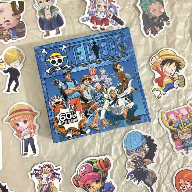 Набор наклеек Ванпис One Piece стикеры наклейки 60 шт Ван Пис - изображение 5