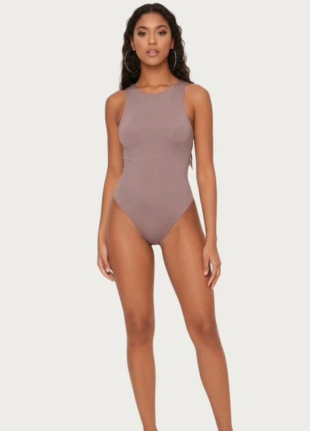 Женский боди с майкой и бразилианами 1265 Simple Comfort (2019-46-02) Кофейный 46 No Brand (L) - изображение 2
