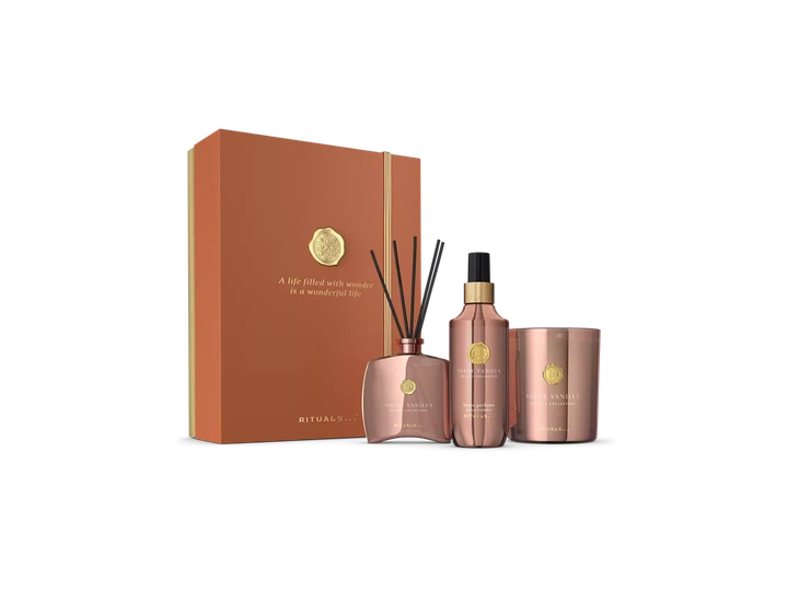 Подарунковий набір ароматів для дому The Rituals Private Collection Suede Vanilla (8719134203417) - Фото 1 Подарунковий набір ароматів для дому The Rituals Private Collection Suede Vanilla (8719134203417) - изображение 1