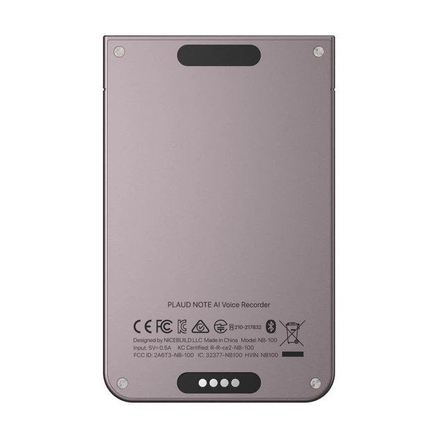 Диктофон Plaud AI Note Starlight (NB-100-ST) ( 26369 ) - Фото 3 Диктофон Plaud AI Note Starlight (NB-100-ST) ( 26369 ) - изображение 3