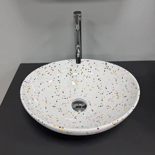 Умывальник (раковина) VBI PARMA MOSAIC GLOSSY накладной - изображение 3
