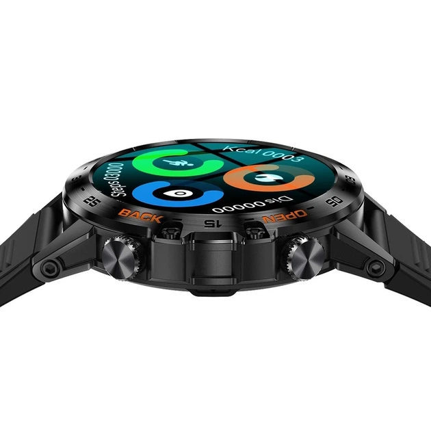 Розумний смарт годинник Smart Delta K52 Black Rubber, 2 ремінці - Фото 12 Розумний смарт годинник Smart Delta K52 Black Rubber, 2 ремінці - изображение 12
