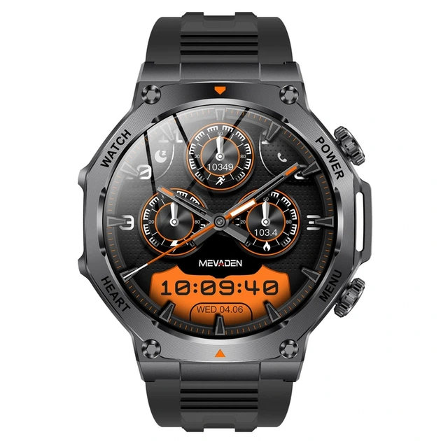 Розумний смарт годинник Smart Mevaden Ultra Rubber, 2 ремінці - изображение 9