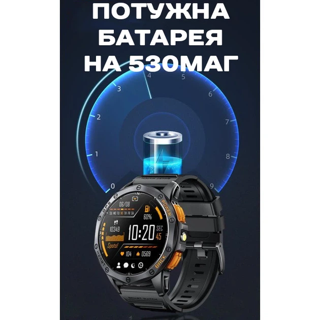 Розумний смарт годинник Smart GPS Max ArmyGreen, 2 ремінці - изображение 8