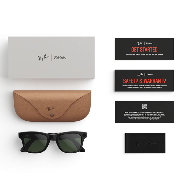 Смарт-окуляри Ray-Ban Meta Wayfarer Gen 2 Stand.Shiny B. Frame/Clear to Graphite Green Transit.Lens (RW4012 601/1M 50-22) - изображение 5