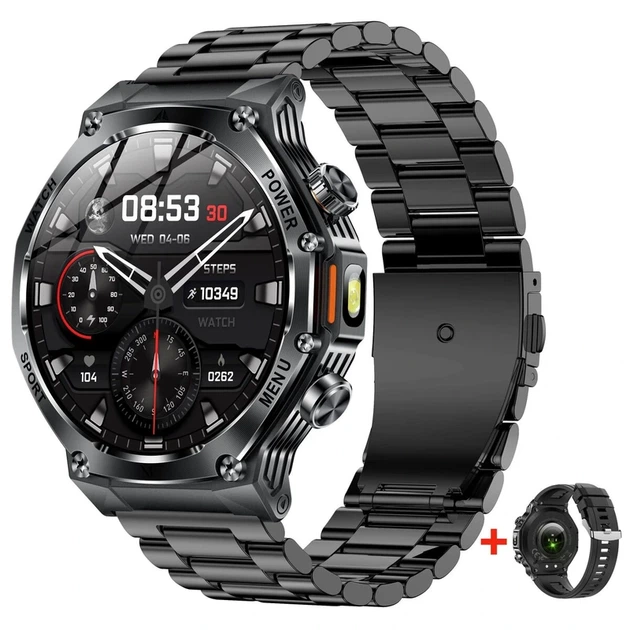 Розумний смарт годинник Smart Surf X Pro Black Steel, 2 ремінці - изображение 2