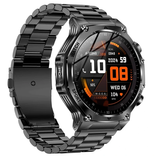 Розумний смарт годинник Smart Surf X Pro Black Steel, 2 ремінці - изображение 11