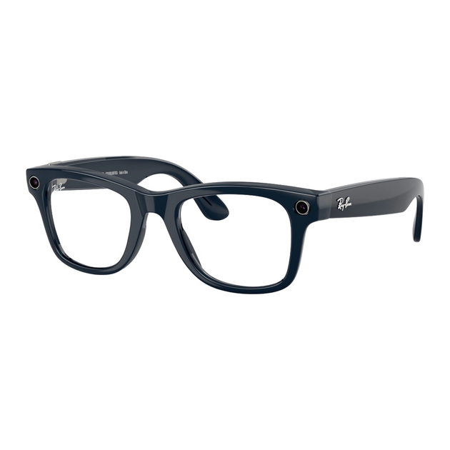 Смарт-очки Ray-Ban Meta Wayfarer Gen 2 Shiny Cosmic Blue/Clear Sapphire (RW4012 6628/MF 50-23) - зображення 2