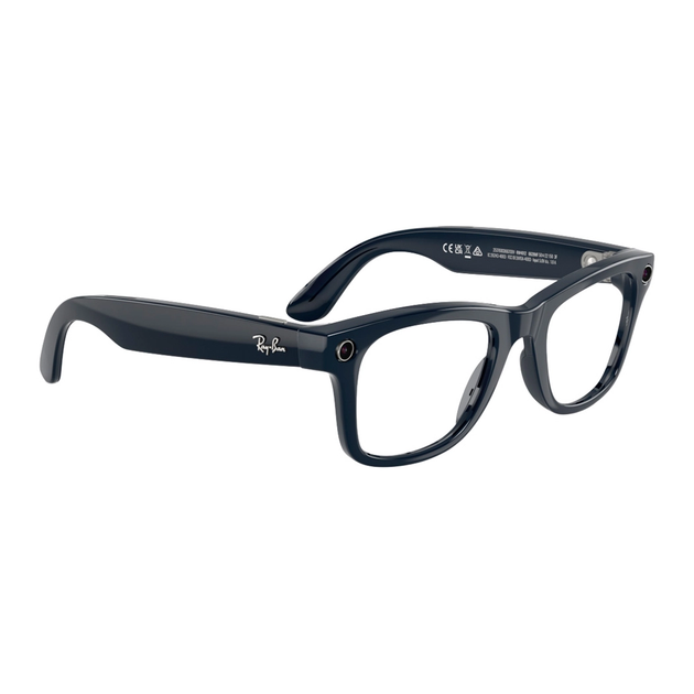 Смарт-очки Ray-Ban Meta Wayfarer Gen 2 Shiny Cosmic Blue/Clear Sapphire (RW4012 6628/MF 50-23) - зображення 7