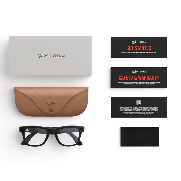 Смарт-очки Ray-Ban Meta Wayfarer Gen 2 Standard Matte Black Frame / Clear Lenses (RW4012 601SSB 50-22) - Фото 6 Смарт-очки Ray-Ban Meta Wayfarer Gen 2 Standard Matte Black Frame / Clear Lenses (RW4012 601SSB 50-22) - зображення 6