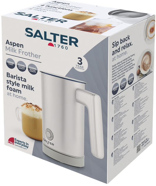 Spieniacz do mleka SALTER Aspen EK6359MMS - obraz 5