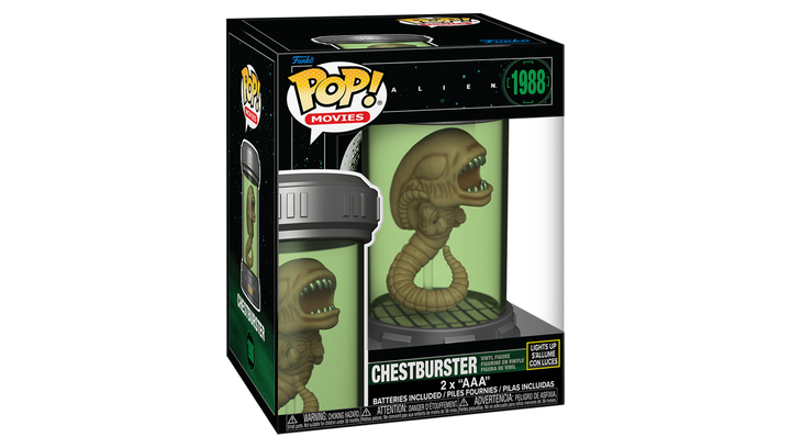 Фігурка FUNKO POP! Чужий Ксеноморф у Капсулі з Підсвіткою Преміум Light Up Chestburster 160mm 1988 90318F - зображення 2
