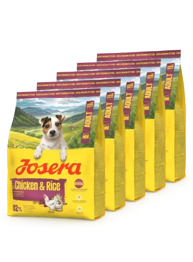 Сухой корм Josera Mini Chicken & Rice (Miniwell) для маленьких гурманов 0,9 кг*5 (4,5 кг) (85170) - Фото 1 Сухой корм Josera Mini Chicken & Rice (Miniwell) для маленьких гурманов 0,9 кг*5 (4,5 кг) (85170) - изображение 1