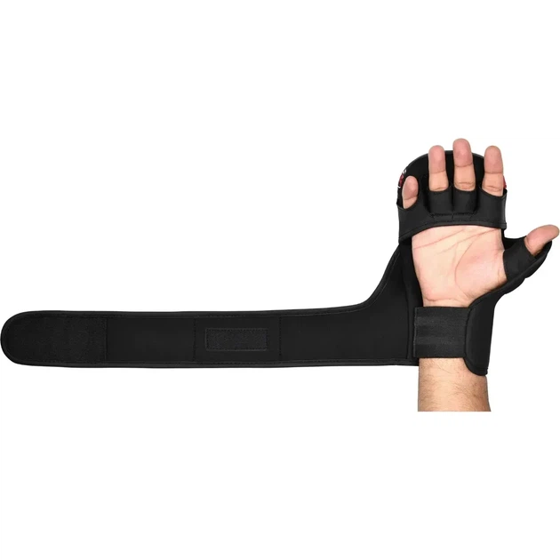 Перчатки для MMA RDX Grappling Gloves Shooter Aura F17 (GSR-F17BR) Black/Red S - изображение 5