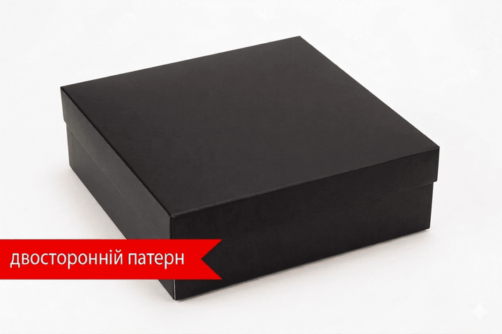 Коробка "Баварія" 180×180×60 мм Чорна М0033-о25 - Фото 2 Коробка "Баварія" 180×180×60 мм Чорна М0033-о25 - зображення 2