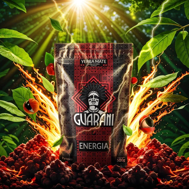 Чай мате Guarani Energia con Guarana 500 г парагвайський мате з гуараною, енергетична суміш - зображення 3