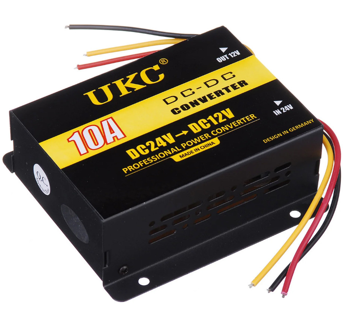 Перетворювач DC/DC 24v-12v 10A - Фото 2 Перетворювач DC/DC 24v-12v 10A - зображення 2