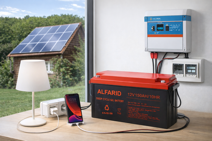 Гелевый аккумулятор 12V 150 Ah без обслуживания для солнечных систем - изображение 4