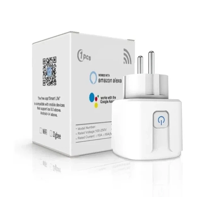 Wi-Fi розетка Tuya, Разумная розетка с Power monitor Смарт 20 Ампер Нова! - Фото 2 Wi-Fi розетка Tuya, Разумная розетка с Power monitor Смарт 20 Ампер Нова! - изображение 2