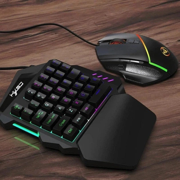 Ігровий набір 198I G506 клавіатура та мишка RGB 7 кольорів, USB, для ПК - изображение 5