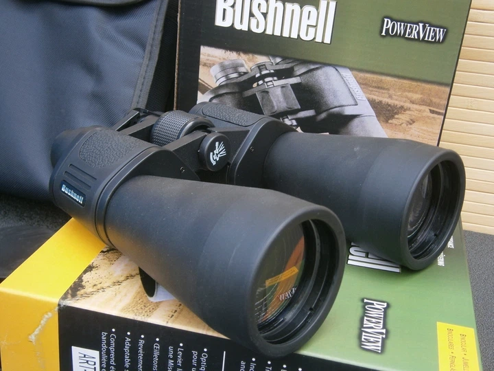 Бінокль Bushnell 60x90 7187 з чохлом, збільшення 60-90 крат, об'єктив 50 мм, поле зору 100 м на 1000 м, прогумований ударостійкий корпус, для полювання, риболовлі та туризму - зображення 4