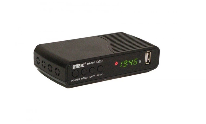 Цифровий DVB-T2 тюнер Operasky OP-507 Full HD 1080p з Wi-Fi та YouTube, ефірний ресивер з PVR та TimeShift, ТБ приставка з LED дисплеєм та USB медіаплеєром - изображение 2